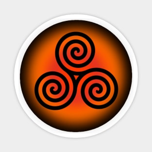 Samhain Celtic Triple Spiral Sticker